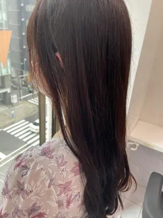 ロング ヘアアレンジ 縮毛矯正/髪質改善/ ブリーチ毛/木元渓太のヘアスタイル