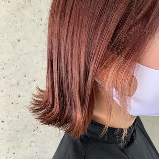 ミディアム カラー 堤 麻衣子のヘアスタイル