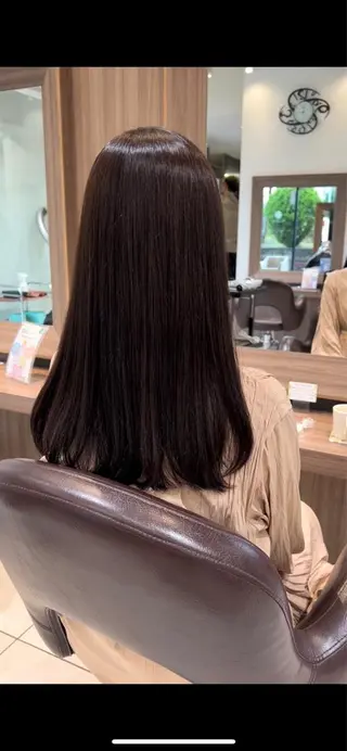 セミロング 🌼myu🌼 🌷縮毛矯正/ツヤ髪のヘアスタイル