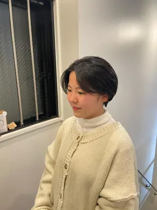 ショート やまさきえりこ ニュアンスパーマのヘアスタイル