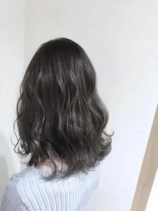 セミロング カラー パーマ ヘアアレンジ メンズ キッズ ネイル マツエク・マツパ バレイヤージュ/ 髪質改善/渡邉悟🌱のヘアスタイル