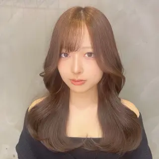 セミロング 🖤韓国風カラー🩷 /ツヤ髪✨️はるかのヘアスタイル