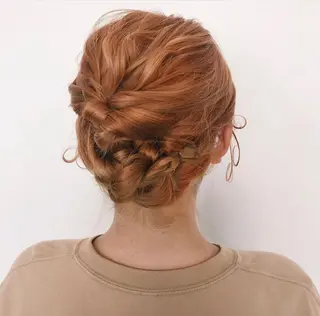 ミディアム カラー ヘアアレンジ 田谷 夏生のヘアスタイル
