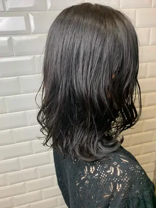 ミディアム カラー パーマ appiis 柳田葵　横浜のヘアスタイル