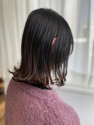 ミディアム カラー i'll 未空のヘアスタイル