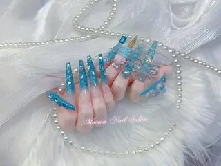 キッズ MoMoA Nail ネイル長さ出し専門店のネイルデザイン