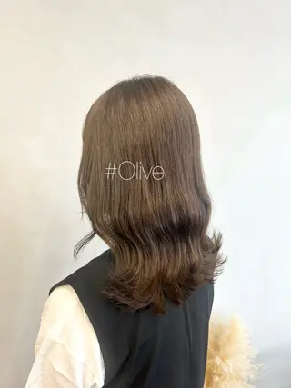 セミロング カラー 暖色・似合わせカラー (廣石沙英🎀)のヘアスタイル