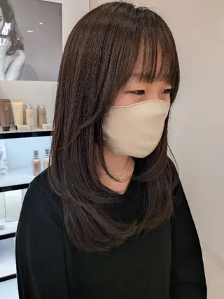 セミロング 🍀【脱芋】 tomoha🍀のヘアスタイル