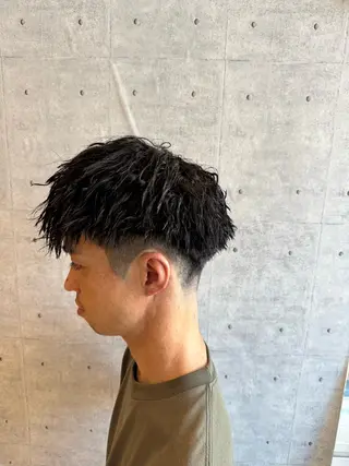 ショート パーマ メンズ レディースカットモ デル募集中KAITOのヘアスタイル