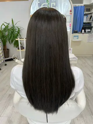 セミロング 町田 あみのヘアスタイル