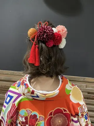 ミディアム ヘアアレンジ HIKARI@ Ruheplatzのヘアスタイル