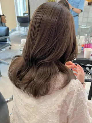 セミロング カラー ヘアアレンジ 天神レイヤーカット No.1💖マユカのヘアスタイル