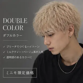 カラー メンズ センターパート/カラ ーメッシュ📍ユリのヘアスタイル