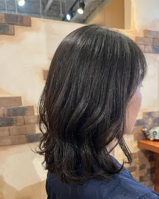 ミディアム カラー flencia 丸 和博|カットのヘアスタイル