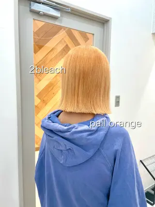 ショート ゆさこのか ダブルカラー/縮毛のヘアスタイル