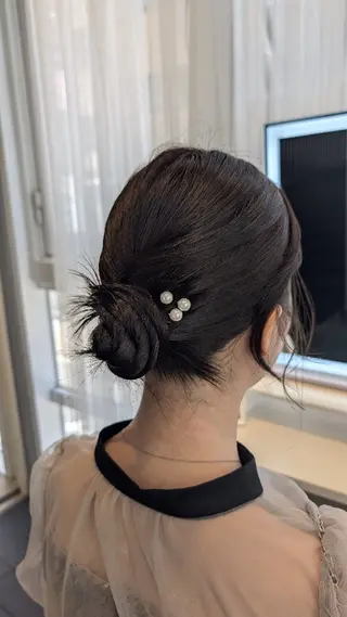 ミディアム ヘアアレンジ 似合わせヘアメイク 🫧moko🫧のヘアスタイル