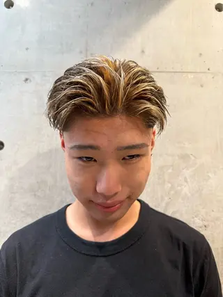 ショート カラー メンズ 心斎橋メンズサロン リベルテグリットのヘアスタイル