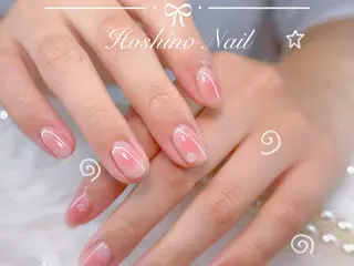 ネイル HOSHINO NAIL_長さだしのネイルデザイン
