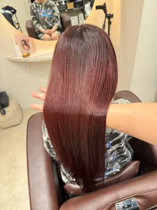 ロング iga/渋谷個室🍀 艶髪カラー✨のヘアスタイル