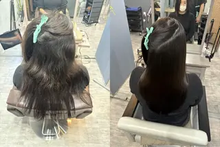 ロング 髪質改善×縮毛矯正 ×艶カラーNAOのヘアスタイル