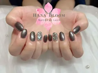 ネイル Hana Bloom Nail💜Akiのネイルデザイン