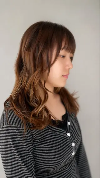 ロング 岩崎 唯人のヘアスタイル