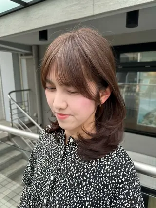 セミロング カラー 美髪/レイヤー 表参道/ヒロキのヘアスタイル