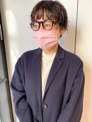 ショート カラー パーマ ヘアアレンジ メンズ キッズ ネイル マツエク・マツパ アイブロウ パーマスタイル🔅 sayacaのヘアスタイル