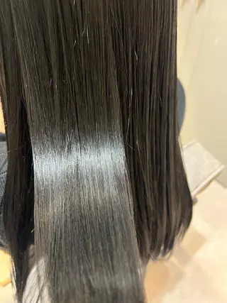 ロング カラー ヘアアレンジ 暗髪カラー🫐 おくだりんかのヘアスタイル