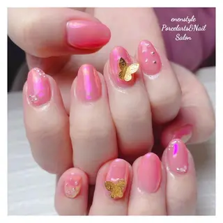 ミディアム ネイル 🐾enen style 🐾のネイルデザイン