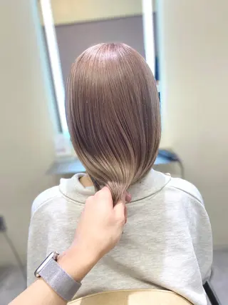 ロング カラー レイヤーカット 赤み消し　店長/大和のヘアスタイル