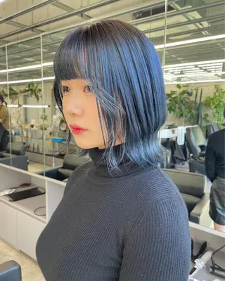 ミディアム カラー 艶髪/透明感カラー tawadaのヘアスタイル