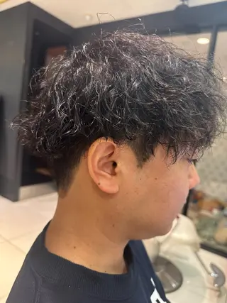 パーマ メンズ 市川メンズパーマ/ 透明感カラーKaiのヘアスタイル