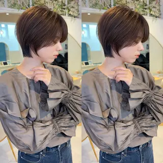 ショート カラー 🌟モテ髪ショート 🌟店長 津賀涼のヘアスタイル