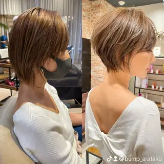 ショート カラー 表参道/ショート特化 /似合わせ/荒砂のヘアスタイル