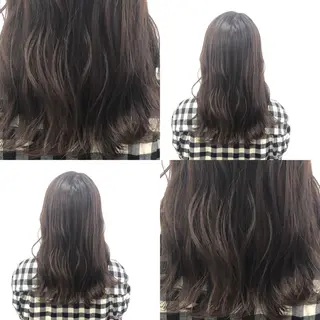 ロング カラー パーマ ヘアアレンジ メンズ キッズ 上品＆韓国風 🥀海心🥀のヘアスタイル
