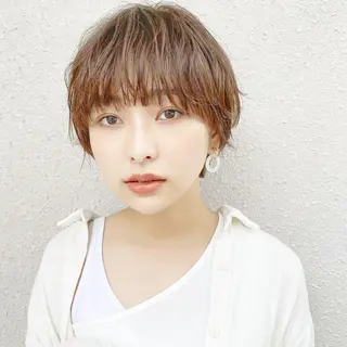 ショート カラー パーマ KONOMI スタイリストのヘアスタイル