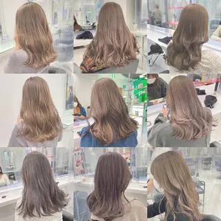 ロング カラー センターパート特化 井上健太のヘアスタイル