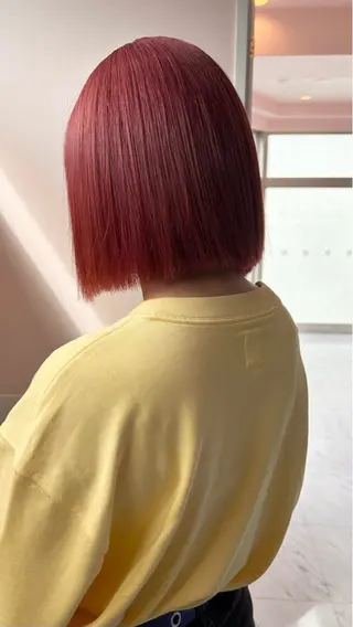 ショート カラー レイン🌏🌱 似合わせ/ハイトーンのヘアスタイル