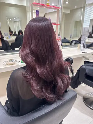 セミロング カラー ヘアアレンジ 💟RINNA 艶カラー💟のヘアスタイル