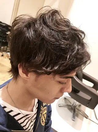 パーマ メンズ 田中 真衣のヘアスタイル