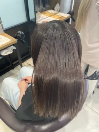 ロング 髪質改善💠韓国風 うる艶/加藤シオリのヘアスタイル