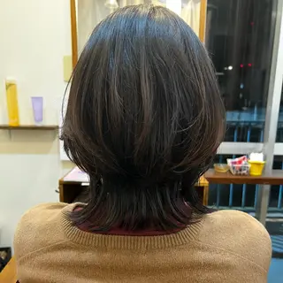 ミディアム chakura めいのヘアスタイル