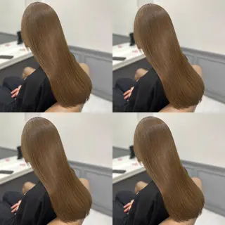 セミロング カラー 🦋REISA🦋 エクステ×ハイトーンのヘアスタイル