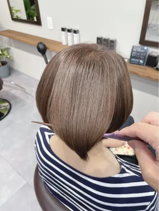 ショート 縮毛矯正、髪質改善/ 松田 龍之介のヘアスタイル