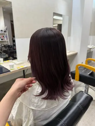 セミロング GiseL 博多 ほのかのヘアスタイル