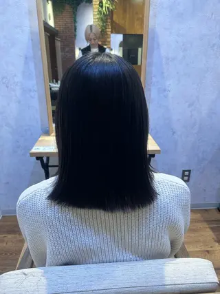 ミディアム 尾崎 恭子のヘアスタイル