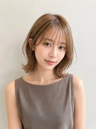 ショート カラー 井ノ川 真奈美のヘアスタイル