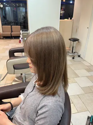 ミディアム カラー 大人透明感艶カラー 寺田稜のヘアスタイル