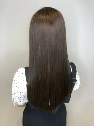 セミロング カラー 髪質改善美容師 中村 一のヘアスタイル